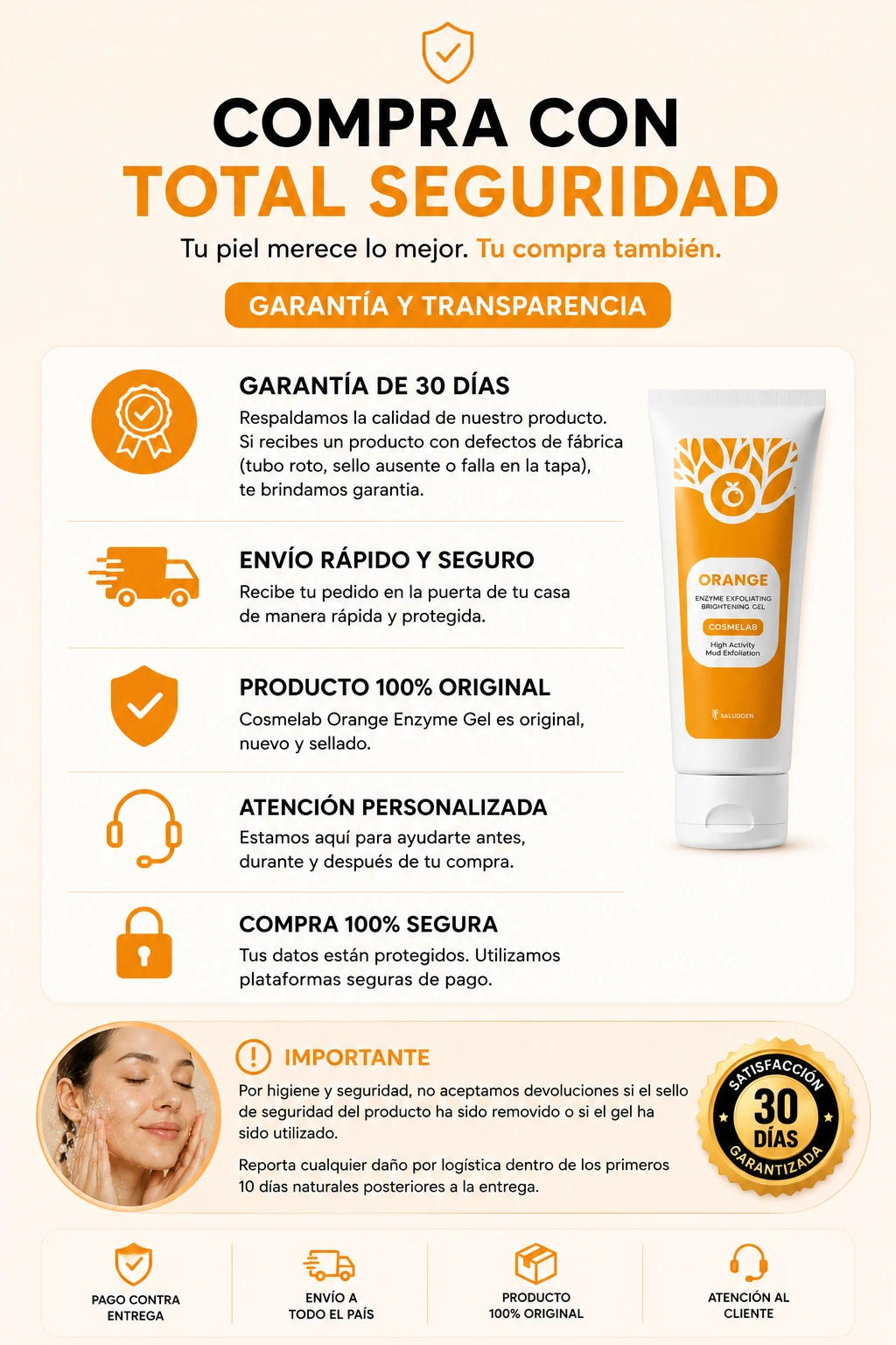 Garantía EXFOLIANTE
